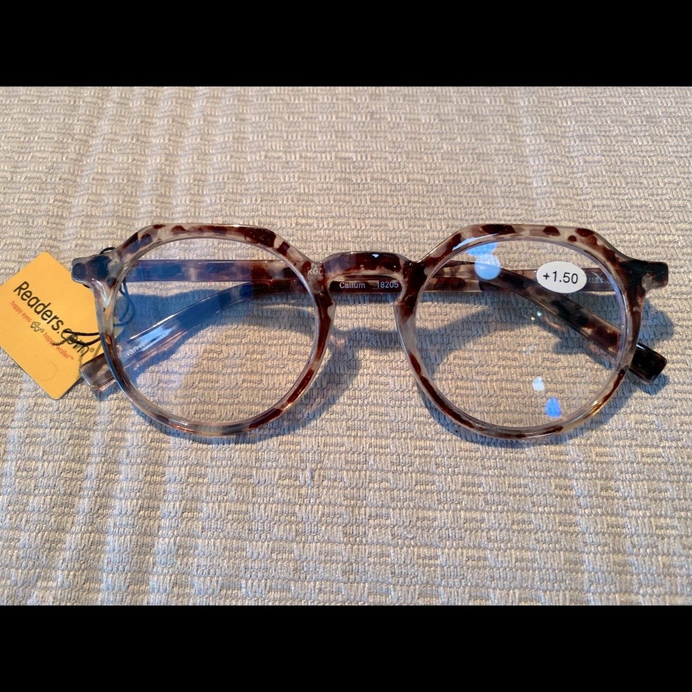 COPY - The Callum Blue Light Reader Brown / Clear Tortoise +1.00